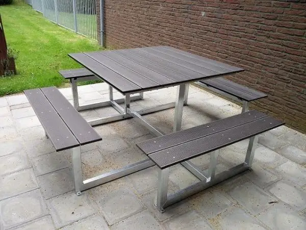 Picknicktafel Lifetime vierkant - Afbeelding 3