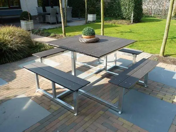 Picknicktafel Lifetime vierkant - Afbeelding 8