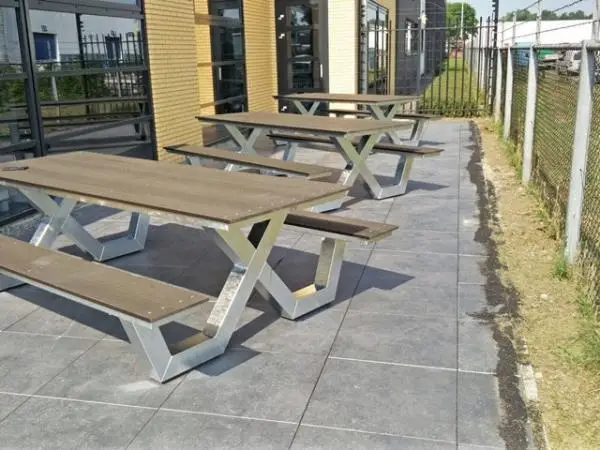 Picknicktafel kruispoot 200 cm verzinkt - Afbeelding 2