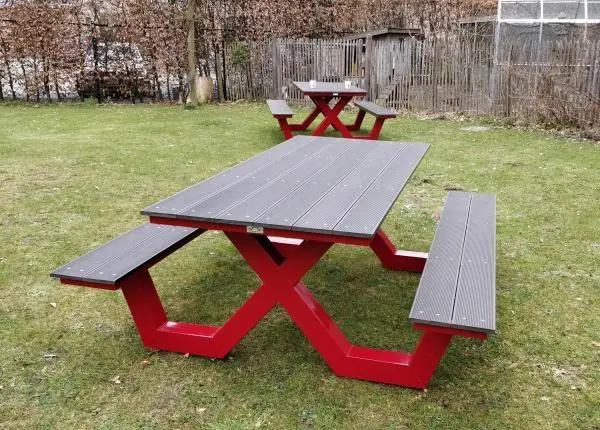 picknicktafel rood