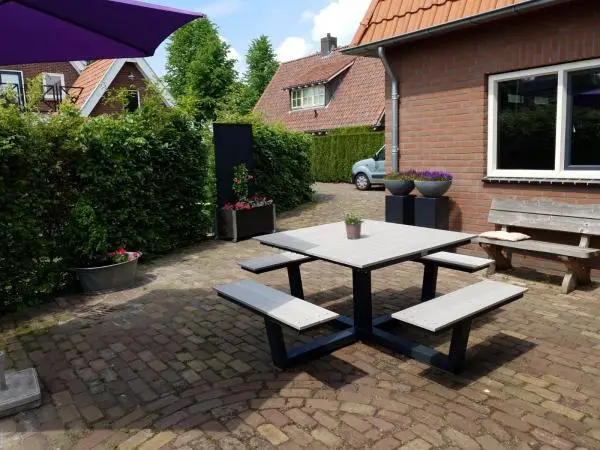 Vierkante picknicktafel verzinkt en gecoat - Afbeelding 3