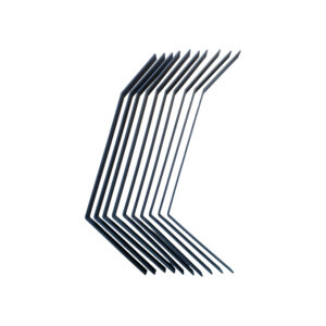 10 kattenbeugels zwart voor aan de schutting of muur. Kattenschutting