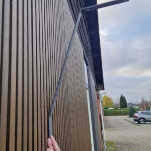 Hoge katten beugel, 15 stuks voor schutting of muur onbehandeld