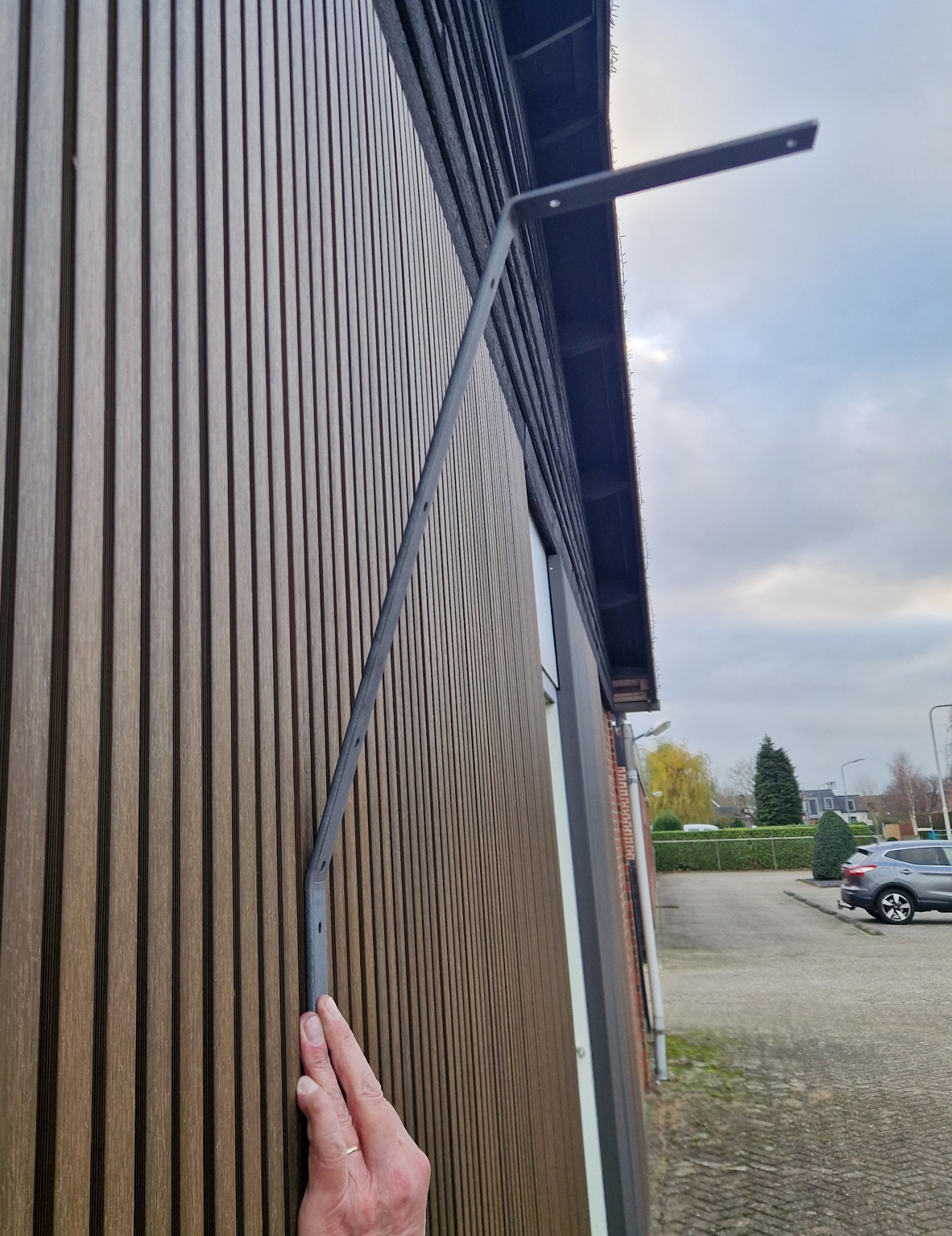 Hoge katten beugel, 15 stuks voor schutting of muur onbehandeld